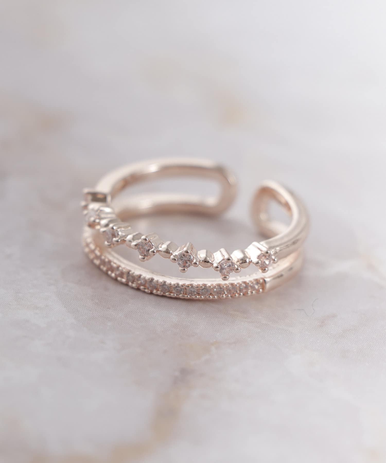 2連キュービックリング 3coins スリーコインズ ライフスタイル Pal Closet パルクローゼット パルグループ公式ファッション通販サイト