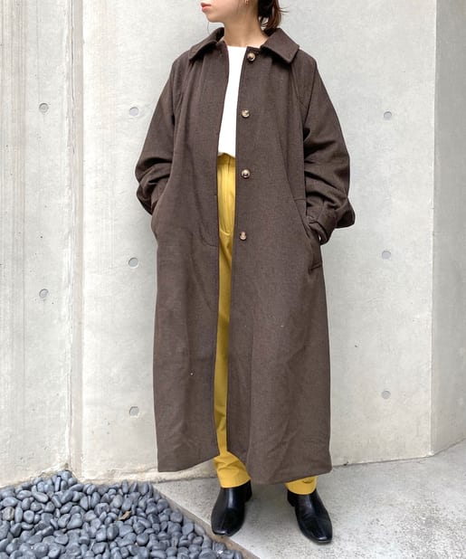 Web限定カラー チャコールグレー シャギーステンカラーコート Omekashi オメカシ レディース Pal Closet パルクローゼット パルグループ公式ファッション通販サイト