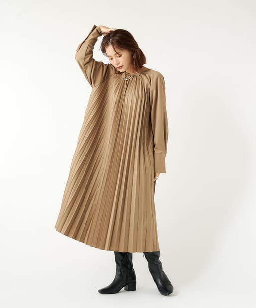 プリーツaラインワンピース Omekashi オメカシ レディース Pal Closet パルクローゼット パルグループ公式ファッション通販サイト