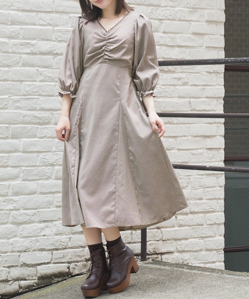 胸ギャザーパワショルワンピース Olive Des Olive オリーブ デ オリーブ レディース Pal Closet パルクローゼット パルグループ公式ファッション通販サイト