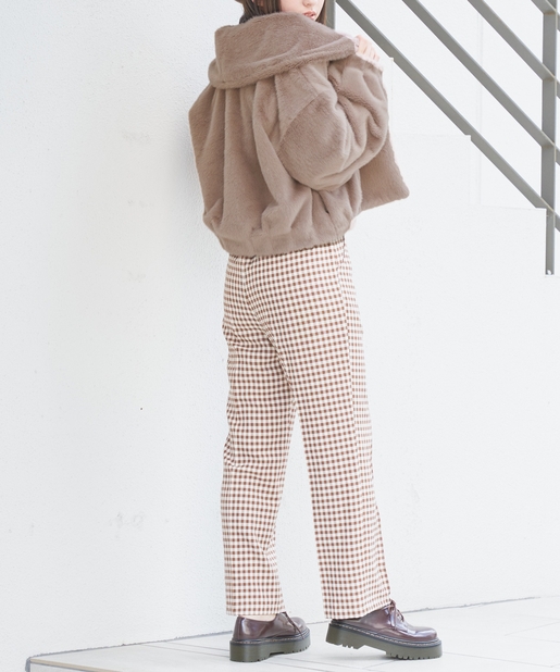 エコファーショールカラージャケット | OLIVE des OLIVE(オリーブ デ 