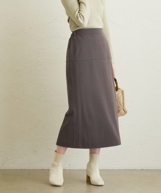 natural couture(ナチュラルクチュール) 切替デザインセミタイトスカート
