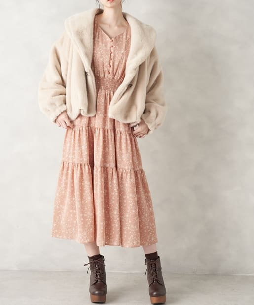 配色パイピングティアードワンピース Olive Des Olive オリーブ デ オリーブ レディース Pal Closet パルクローゼット パルグループ公式ファッション通販サイト