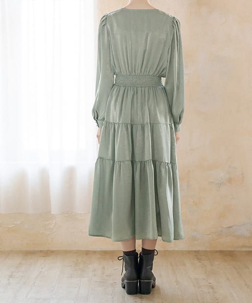 配色パイピングティアードワンピース Olive Des Olive オリーブ デ オリーブ レディース Pal Closet パルクローゼット パルグループ公式ファッション通販サイト