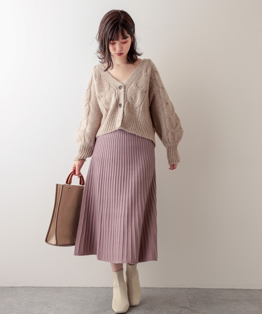 プリスティン◯ニットプリーツスカート　ナチュラル 9644112_12.jpg