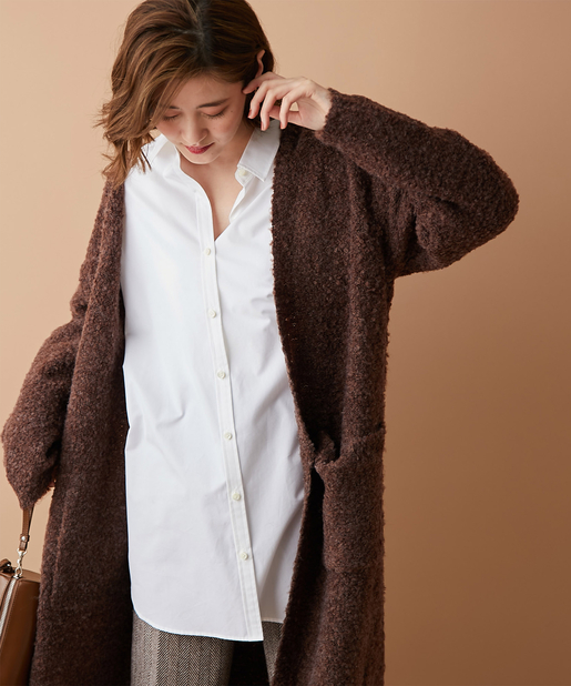 un dix cors(アンディコール) 【《デイリーに気回せる》手洗い可】タイプライタールーズシャツ