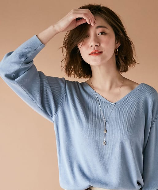 un dix cors(アンディコール) 【《着回しの効くマストアイテム》手洗い可】ソリストヒートVネックプルオーバー