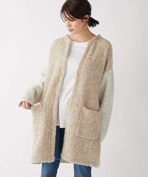 un dix cors(アンディコール) ここでしか手に入らない！【WEB限定】リングヤーンニットカーディガン