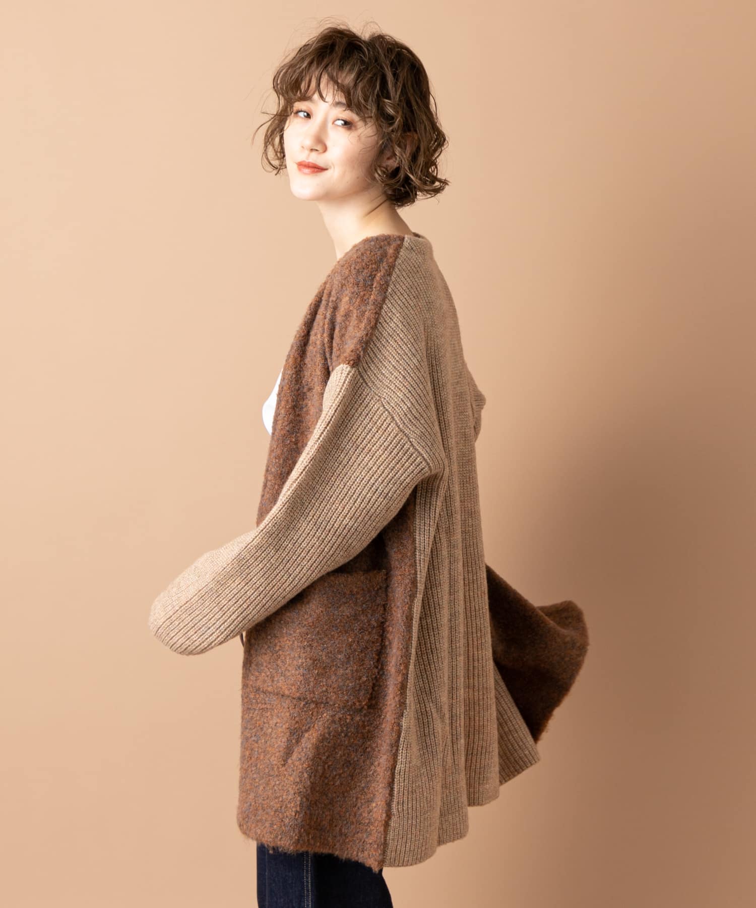 un dix cors(アンディコール) ここでしか手に入らない！【WEB限定】リングヤーンニットカーディガン