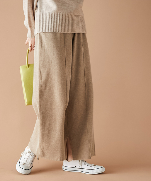 un dix cors(アンディコール) ここでしか手に入らない！【WEB限定・手洗い可】Eヤーンニットパンツ