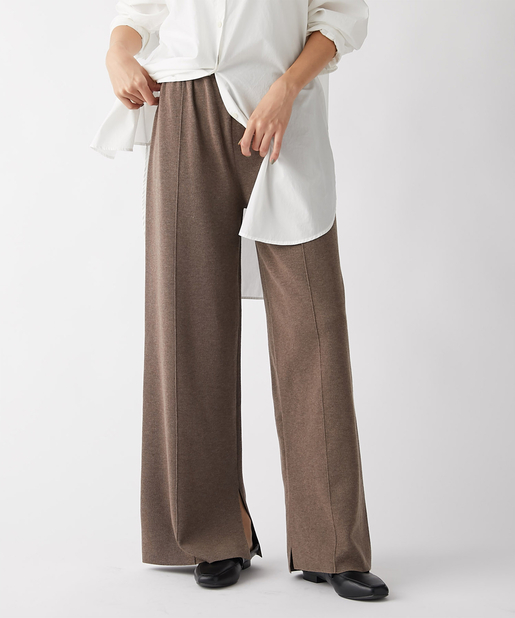 un dix cors(アンディコール) ここでしか手に入らない！【WEB限定・手洗い可】Eヤーンニットパンツ