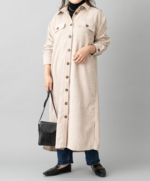 リラックスシルエット コーデュロイシャツワンピース Prose Verse プロズヴェール レディース Pal Closet パルクローゼット パルグループ公式ファッション通販サイト