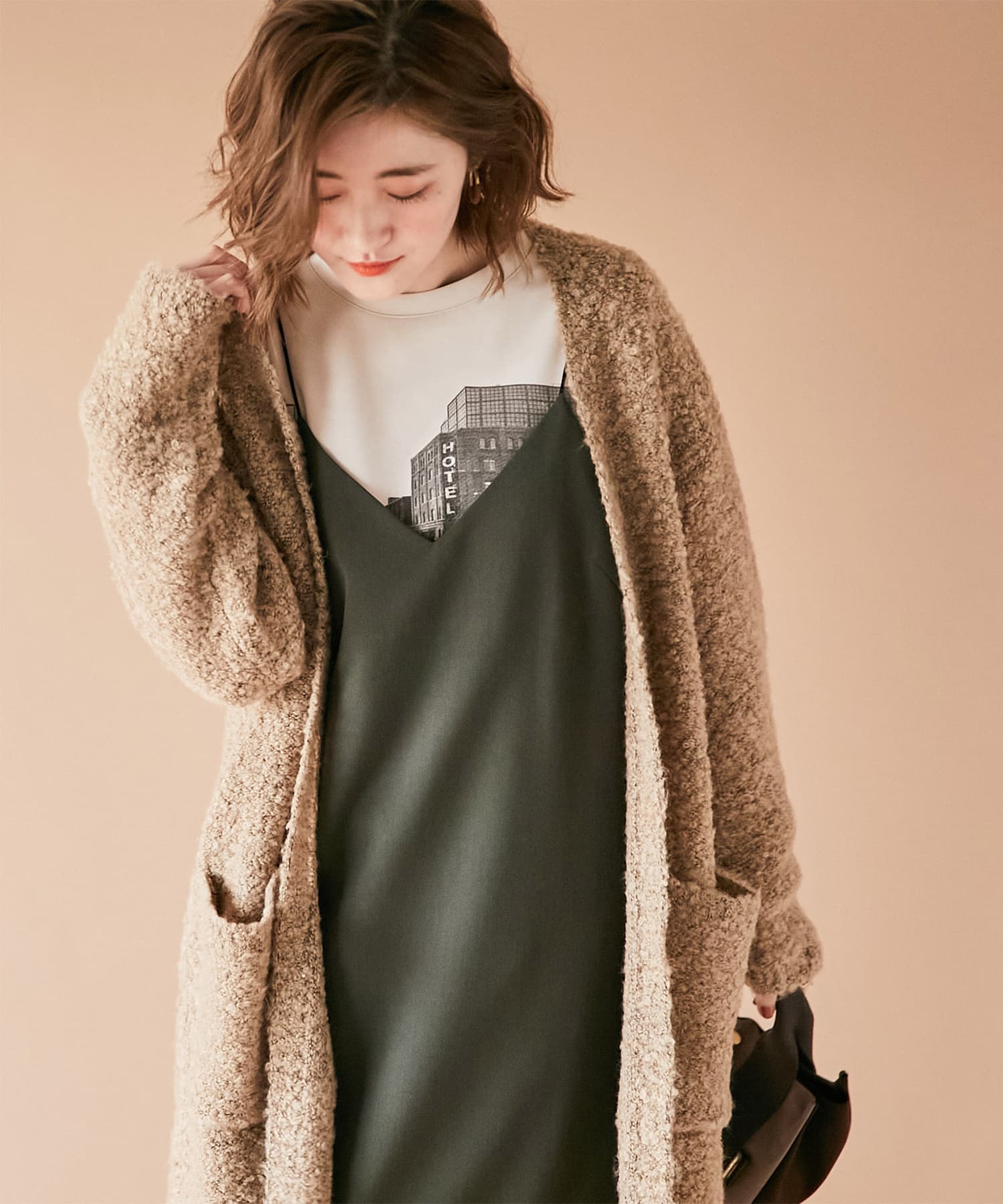 ここでしか手に入らない Web限定 ブークレーニットロングカーディガン Un Dix Cors アンディコール レディース Pal Closet パルクローゼット パルグループ公式ファッション通販サイト