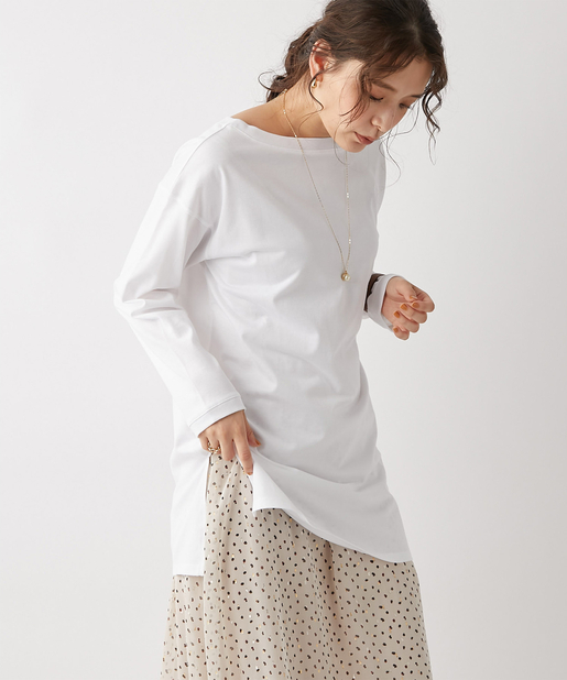 un dix cors(アンディコール) 【《定番のマストアイテム》手洗い可】コーマ天竺ロンTシャツ