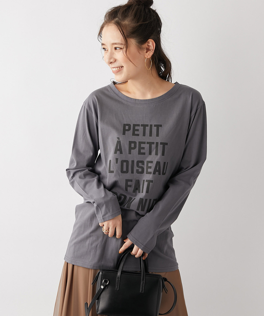 un dix cors(アンディコール) 【《主役級インナー》洗える】ビッグロゴロンＴ