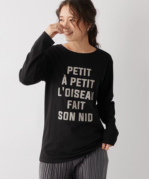 un dix cors(アンディコール) 【《主役級インナー》洗える】ビッグロゴロンＴ