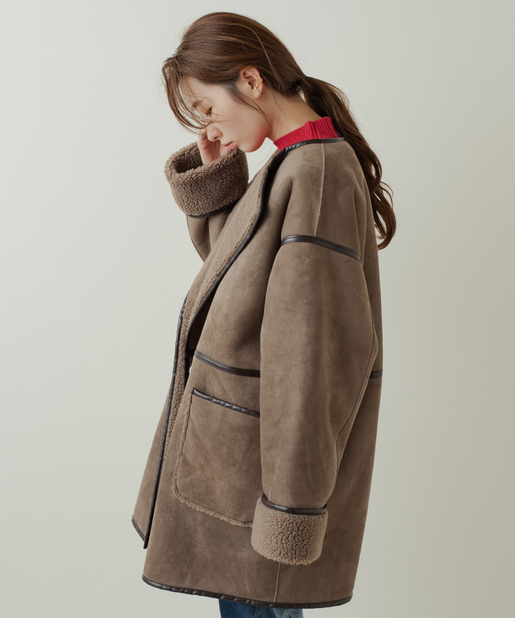 金沢店】人気のパイピングムートンジャケットをご紹介！ - Kastane  