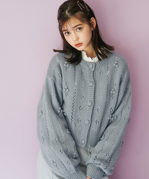 ぽこぽこモヘアタッチカーディガン Olive Des Olive オリーブ デ オリーブ レディース Pal Closet パルクローゼット パルグループ公式ファッション通販サイト