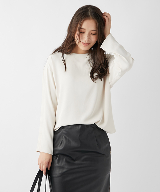 un dix cors(アンディコール) 【手洗い可】ルーズTブラウス