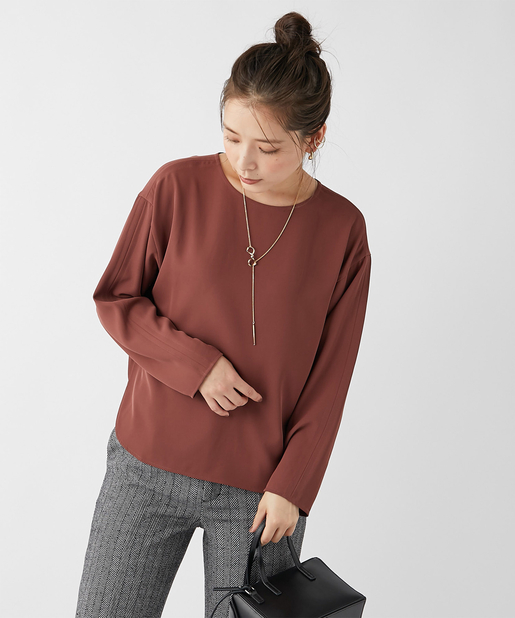 un dix cors(アンディコール) 【手洗い可】ルーズTブラウス