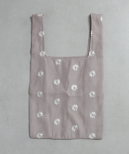 natural couture(ナチュラルクチュール) マーガレット刺繍エコバッグ