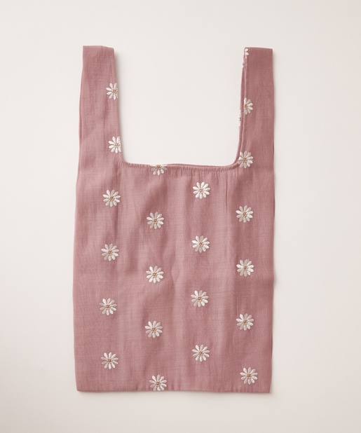 natural couture(ナチュラルクチュール) マーガレット刺繍エコバッグ