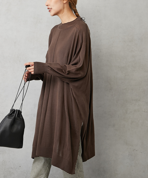 イタリア糸ニットチュニック Pual Ce Cin ピュアルセシン レディース Pal Closet パルクローゼット パルグループ公式 ファッション通販サイト