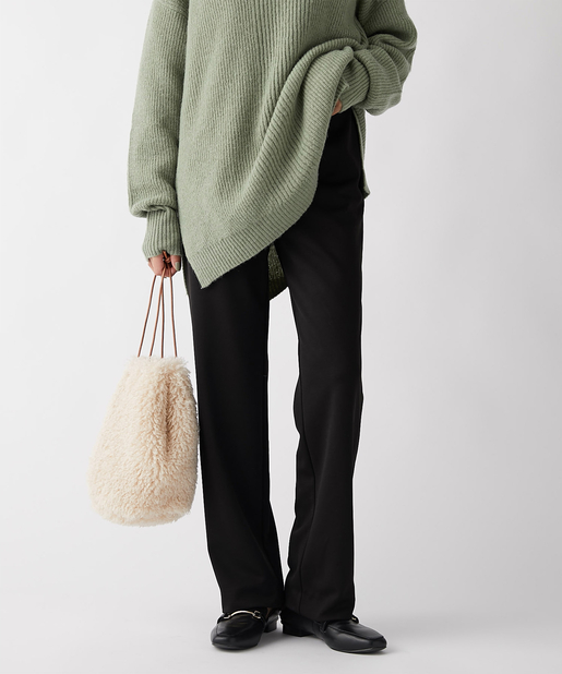 un dix cors(アンディコール) 【《美脚見えするこだわりのシルエット》手洗い可】ストレートポンチパンツ