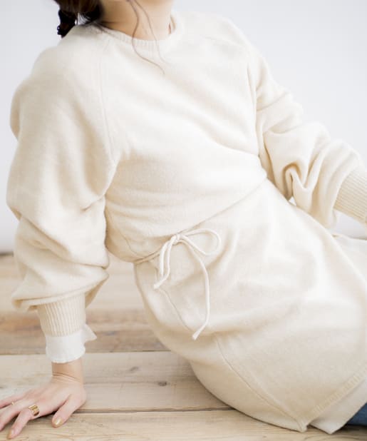 CPCM(シーピーシーエム) 【WEB限定】スリット開きニット