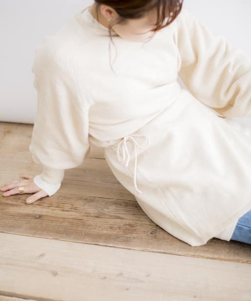 CPCM(シーピーシーエム) 【WEB限定】スリット開きニット