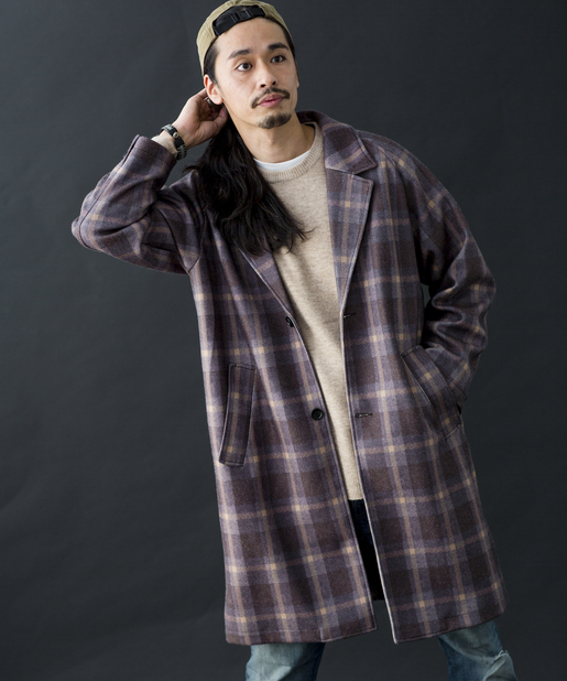 フルダルチェックbigチェスターコート Cpcm シーピーシーエム メンズ Pal Closet パルクローゼット パルグループ公式ファッション通販サイト