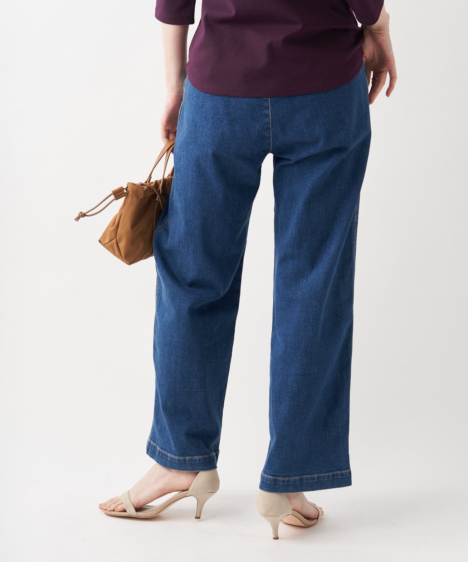 定番人気のリラックスデニム 洗える イージーワイドデニムパンツ Un Dix Cors アンディコール レディース Pal Closet パルクローゼット パルグループ公式ファッション通販サイト