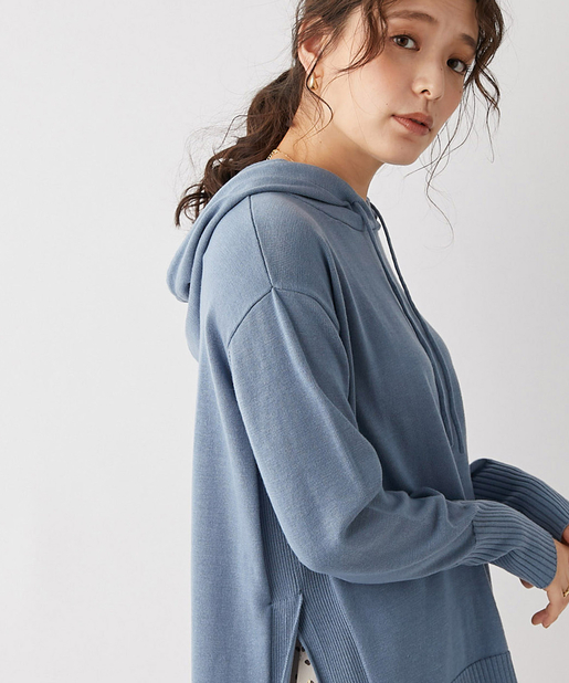 un dix cors(アンディコール) 【《大人のためのフーディー》手洗い可】フーディニット