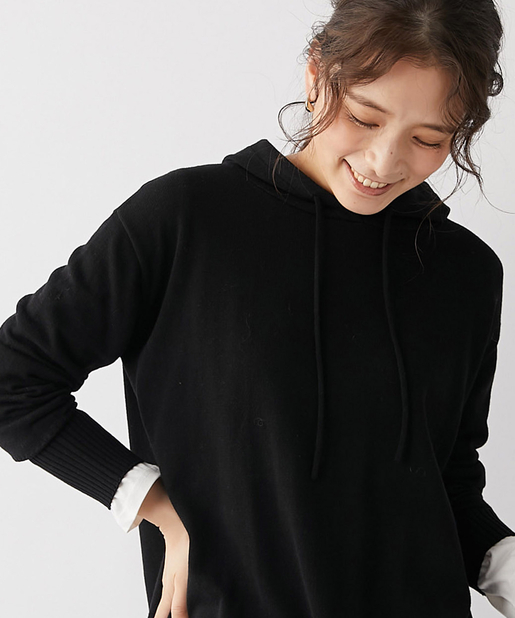 un dix cors(アンディコール) 【《大人のためのフーディー》手洗い可】フーディニット