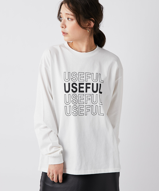 un dix cors(アンディコール) 【《主役級インナー》手洗い可】USEFULロゴロンT