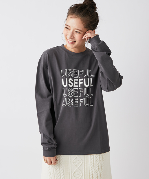 un dix cors(アンディコール) 【《主役級インナー》手洗い可】USEFULロゴロンT