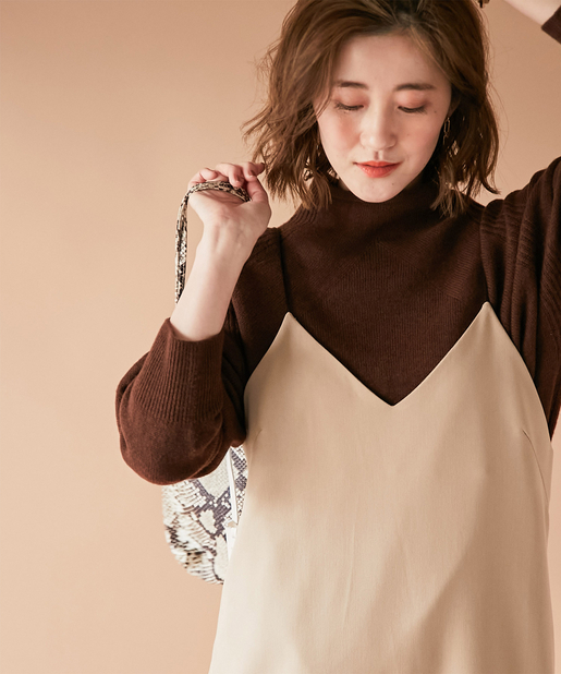 un dix cors(アンディコール) 【1枚必ず持っていた方が良いアイテム!!】キャミワンピース