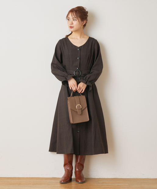 ピーチ起毛羽織ワンピース Nice Claup Outlet ナイスクラップ アウトレット レディース Pal Closet パルクローゼット パルグループ公式ファッション通販サイト