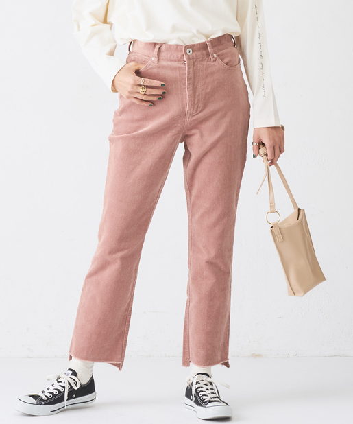 コーデュロイカットオフスキニーパンツ Discoat ディスコート レディース Pal Closet パルクローゼット パルグループ公式ファッション通販サイト