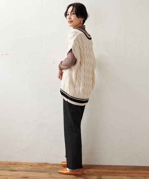 チルデンニットベスト Discoat ディスコート レディース Pal Closet パルクローゼット パルグループ公式ファッション通販サイト