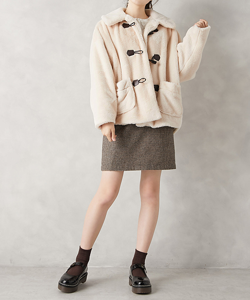 超話題新作 A.P.C エコファーダッフル ロングコート 超話題新作 A.P.C エコファーダッフル ロングコート