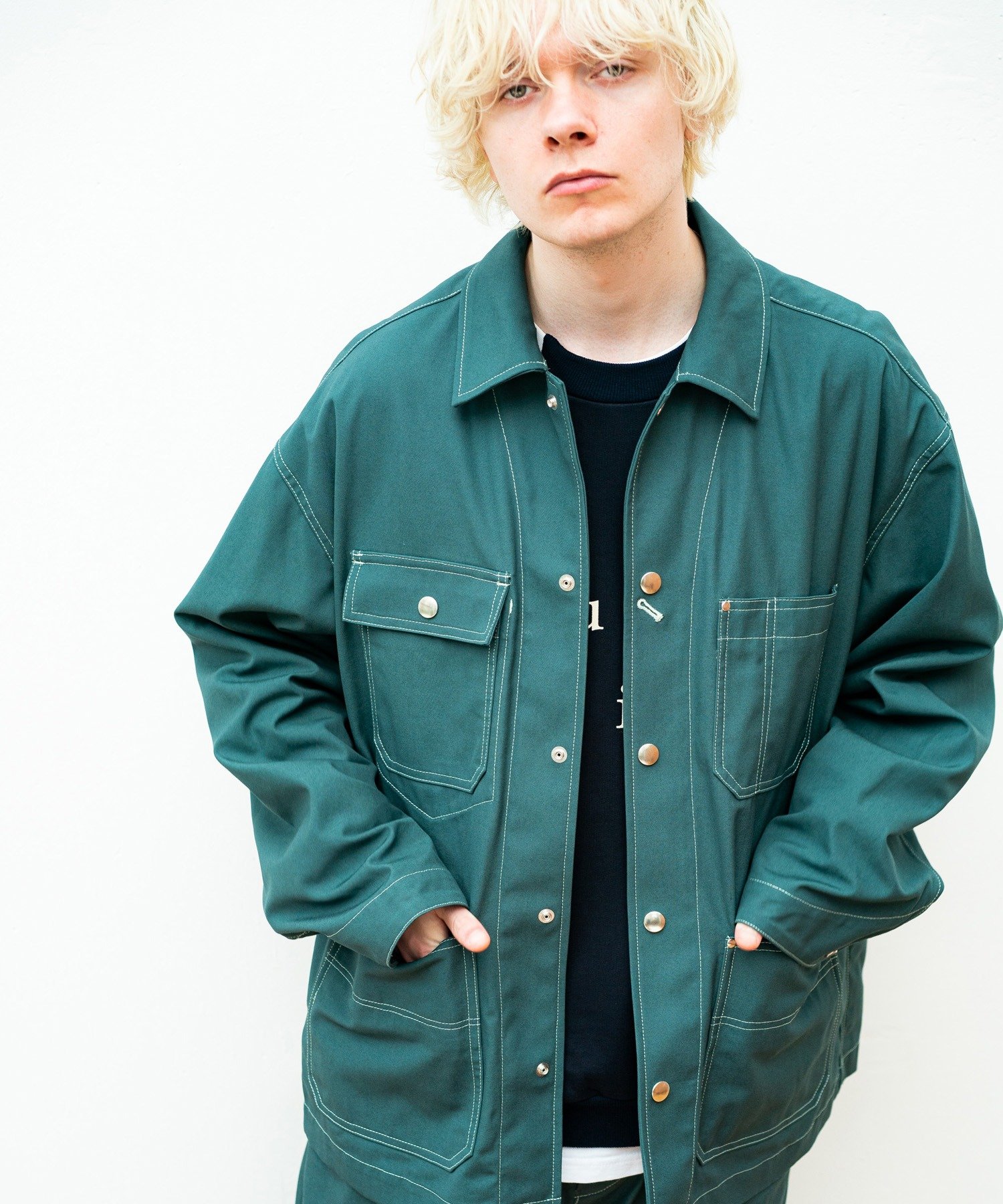 AT LAST & CO ストライプカバーオール Styling】TAUPE: ハイツイストキャンバスカバーオール - Lui's(ルイス