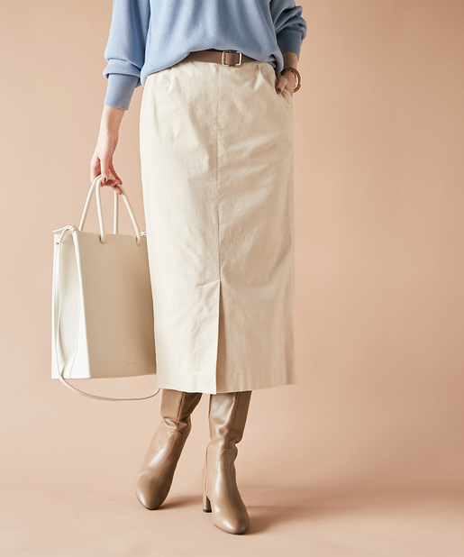 un dix cors(アンディコール) 【《定番人気スカート》手洗い可】細コールナロースカート