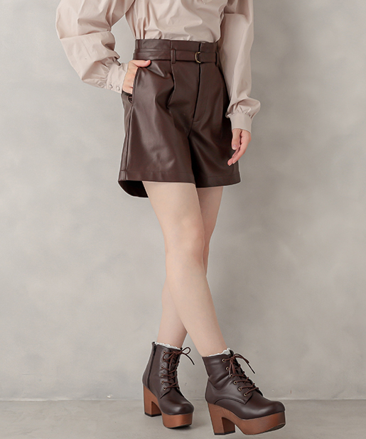 ベルト付すっきりショートパンツ Olive Des Olive オリーブ デ オリーブ レディース Pal Closet パルクローゼット パルグループ公式ファッション通販サイト