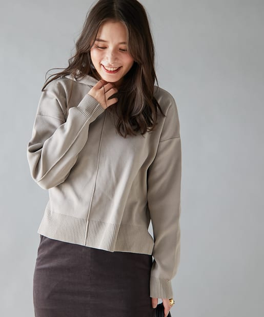 un dix cors(アンディコール) 【《大人のためのフーディー》手洗い可】ダンボールフーディニット