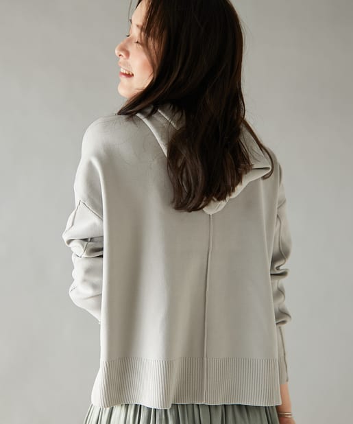 un dix cors(アンディコール) 【《大人のためのフーディー》手洗い可】ダンボールフーディニット