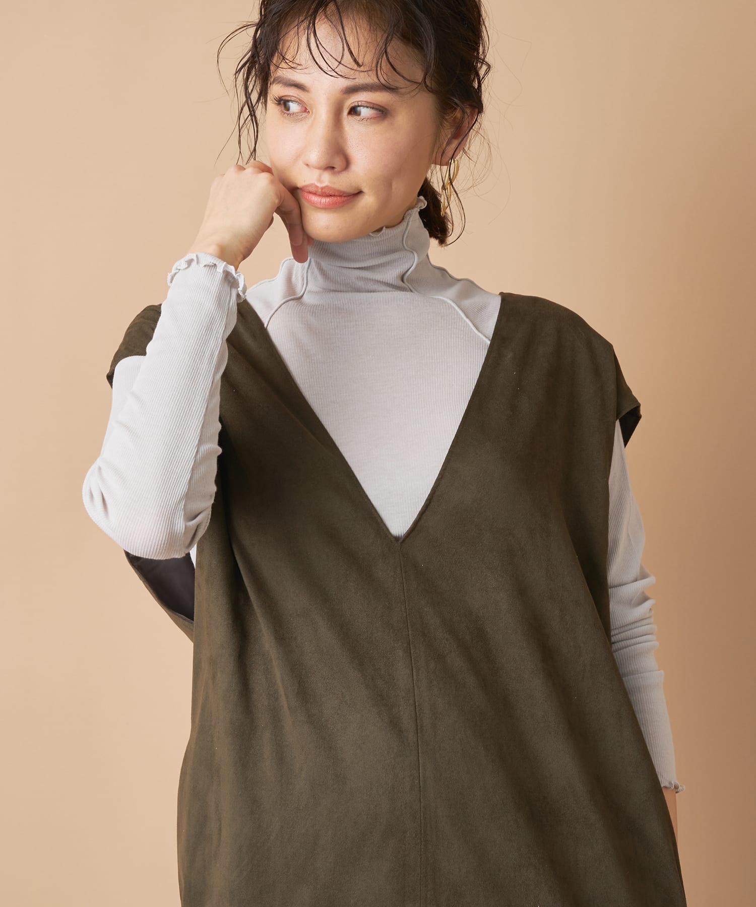 un dix cors(アンディコール) 【《今季マストアイテム》手洗い可】シアーコットンリブカットソー