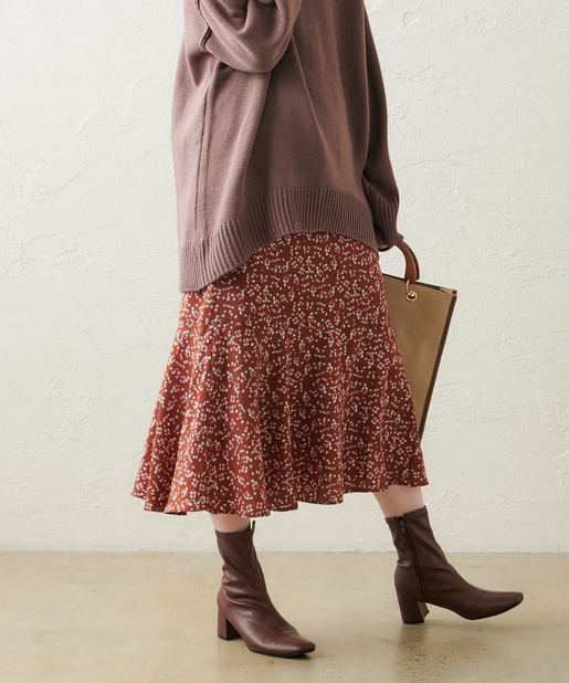 natural couture(ナチュラルクチュール) 裾切替マーメイドスカート