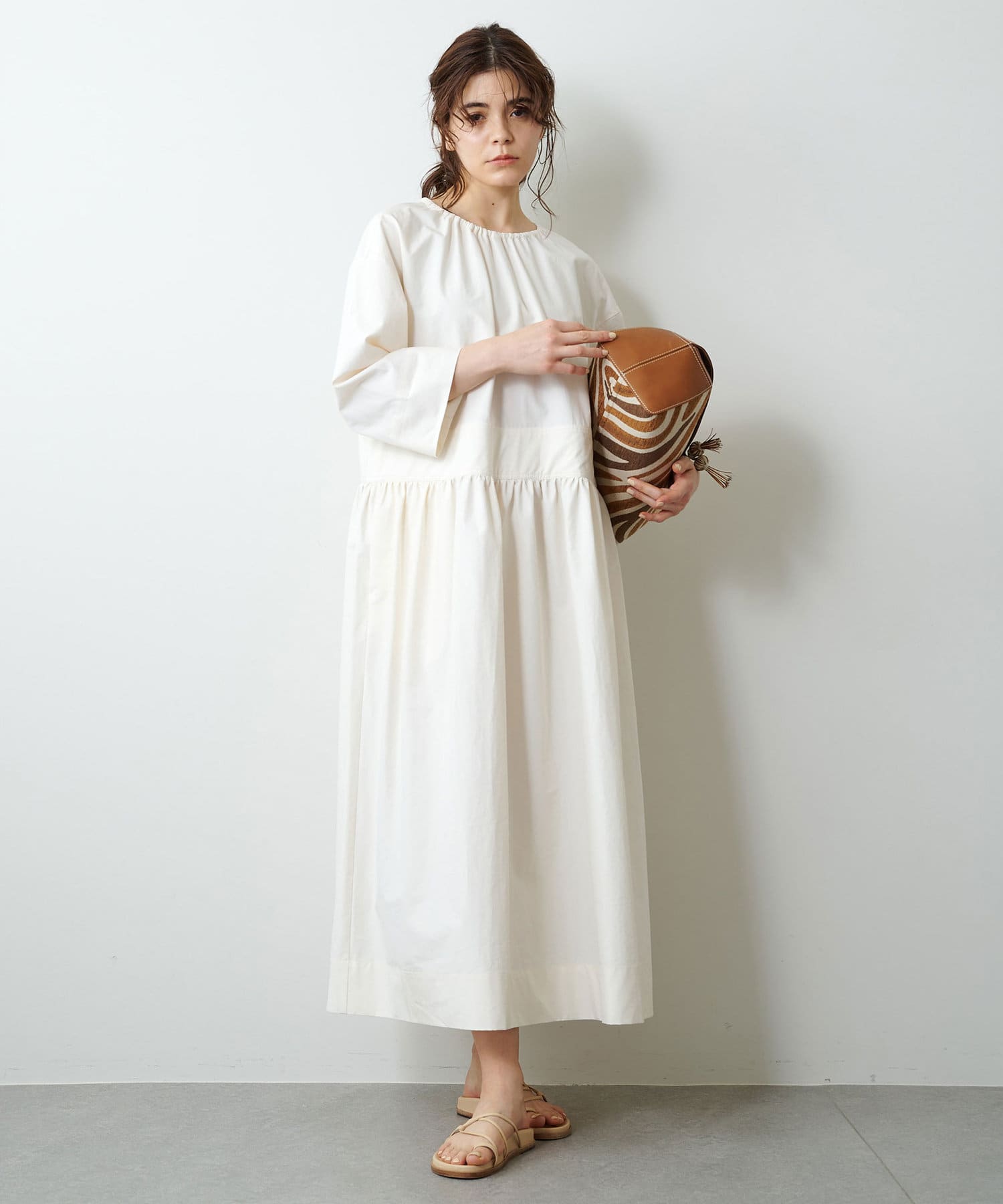 Gemini ギャザーoverワンピース Whim Gazette ウィム ガゼット レディース Pal Closet パルクローゼット パルグループ公式ファッション通販サイト