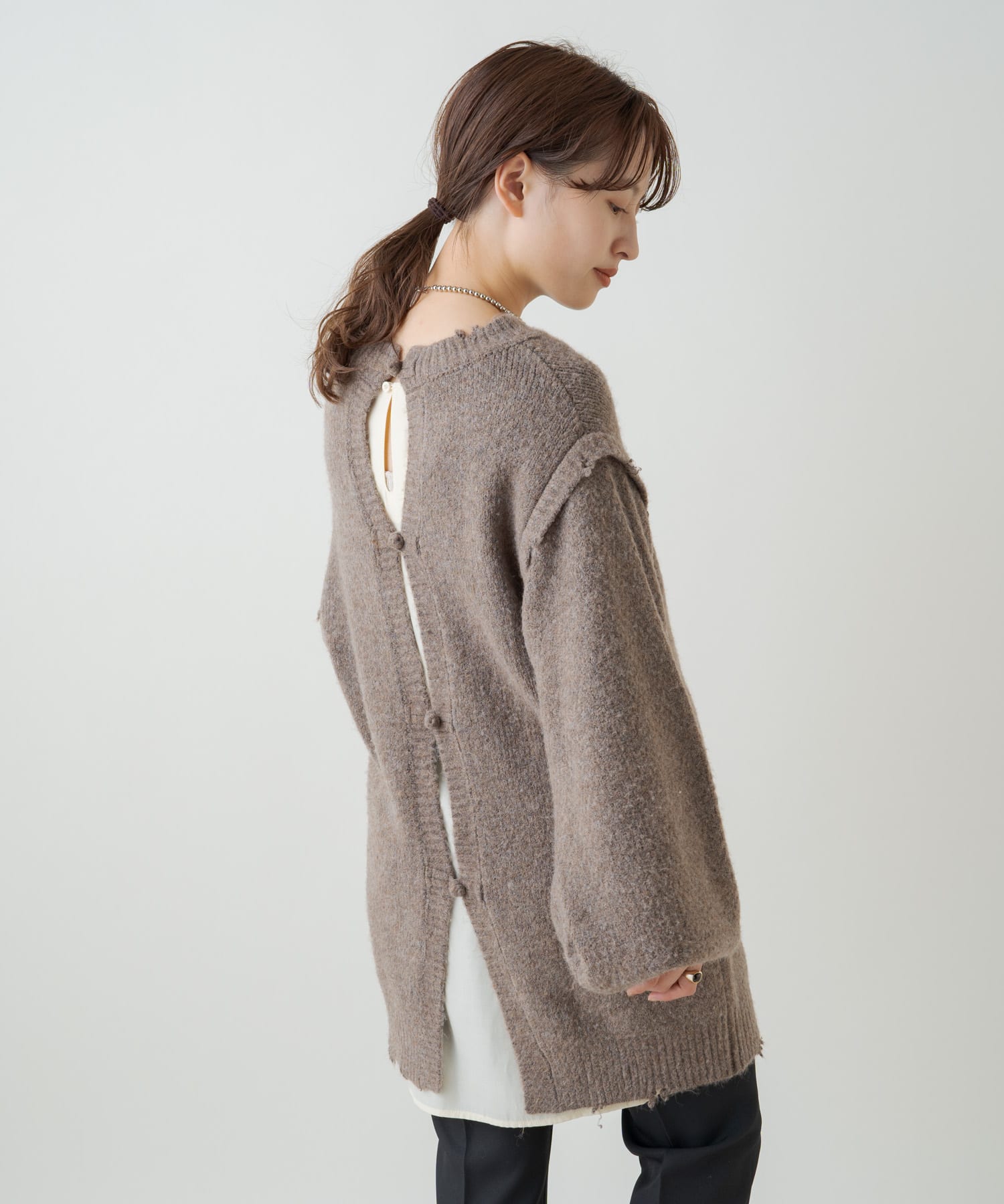 Kastane - カスタネ ポカラレイヤード風ハンドニット 完売 未